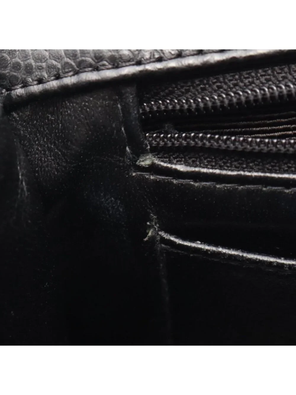 Chanel Shoulder Bag Quilted Single Flap Plastic Chain Black Caviar